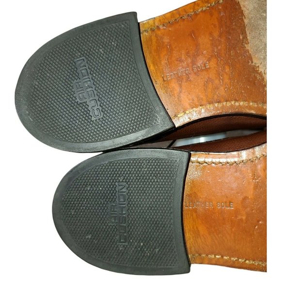 VINTAGE Stacy Adams Gunboats Full Pebble Grain Leather Wingtip 9.5 EEE - Picture 11 of 11